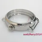 Новейшая мода 46 мм Parnis круглый чехол для часов подходит для 6497 6498 механический ручной обмоток полированный чехол для часов из нержавеющей стали