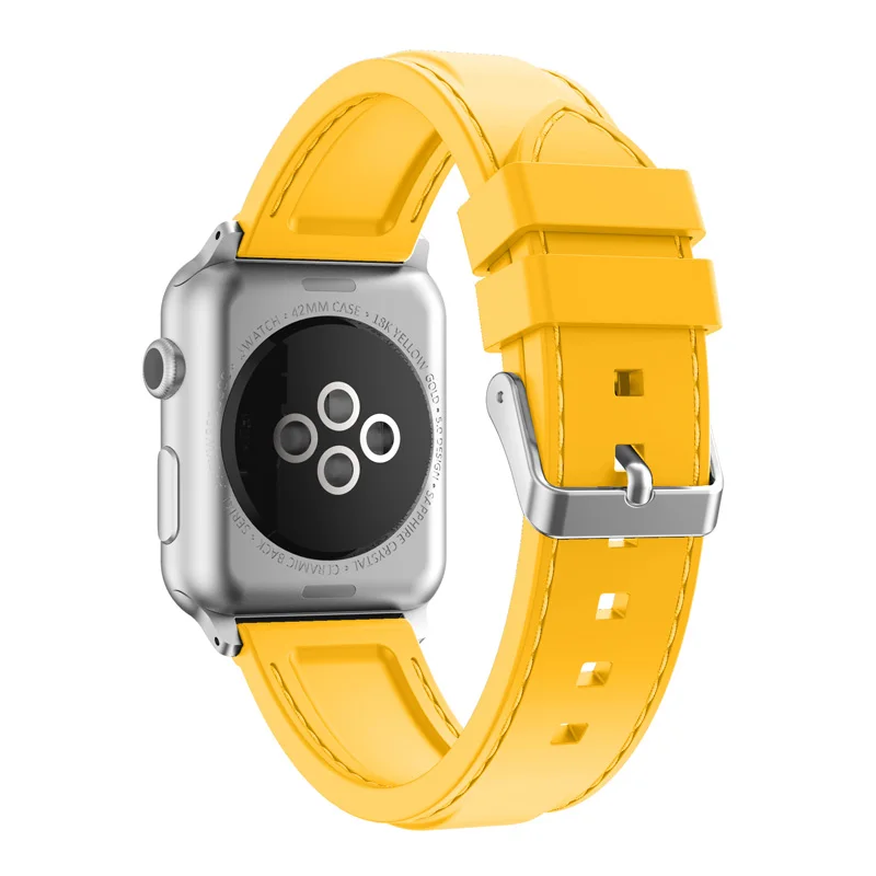JANSIN спортивный ремешок для смарт-часов apple watch series 5 4 3 2 1 спортивная петля ремешок для apple watch браслет наручных часов iWatch, силиконовый ремешок 38/42/40/44 мм