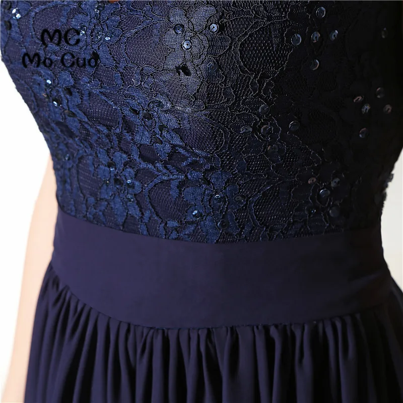 Темно-синее платье для выпускного вечера недорогое ТРАПЕЦИЕВИДНОЕ мини-платье с