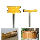 T-образная деревообрабатывающая фреза, 2 шт.компл., для фрезерного станка с ЧПУ, торцевая фреза, твердосплавные сверла