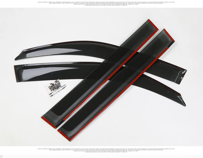 Sun visor High quality PP material car Window Visor Wind Deflector Rain Guard Defletor for LAND CRUISER 2008-2018 | Автомобили и
