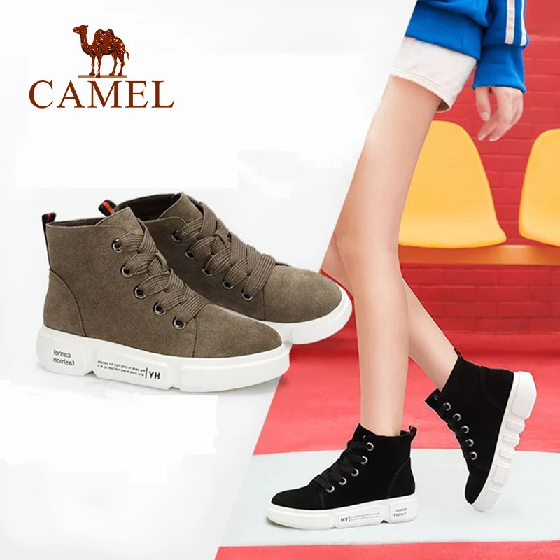 CAMEL/короткие ботинки Сезон Зима Новинка 2018 года повседневные на плоской подошве