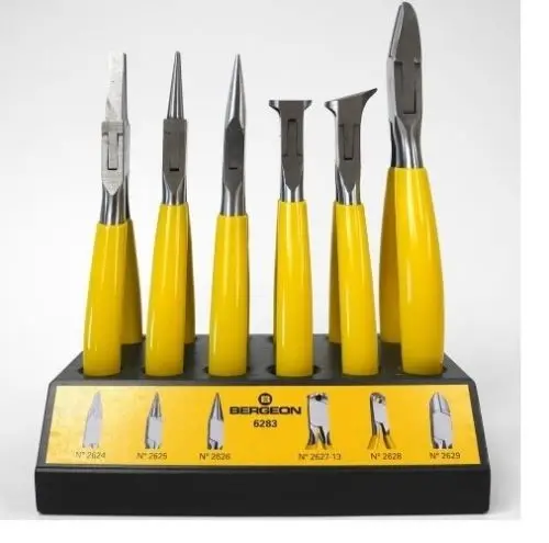 Bergeon 6283 Лот 3 Dentele Plieurs & фрезы ювелирные Horlogers HP6283|Ремонтные инструменты и