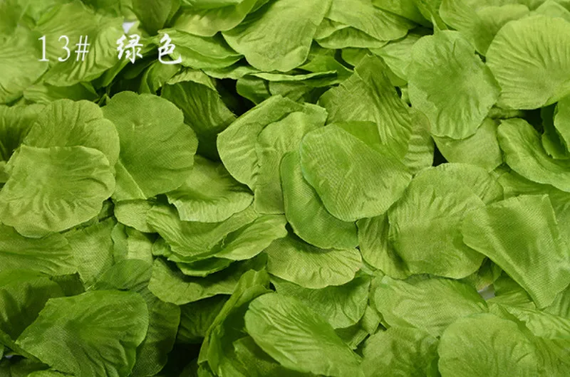 Green 500 шт Свадебные картины украшения романтические фиолетовые красные цветы Свадебные вечерние аксессуары розовые лепестки де Роза искусственные - Цвет: Green