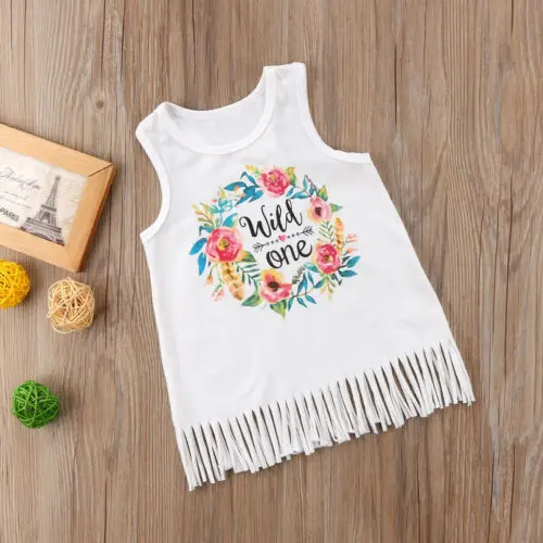 Toddler Girl Princess Dress Kid Baby Party Wedding Sweet print tassel Children Enfant Kids Girls Flower Dresses Sleeveless Daily | Детская