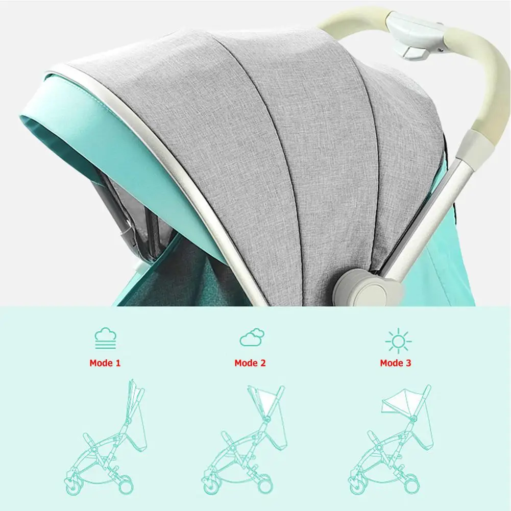 Kidlove, детская коляска, 2 в 1, коляска, лежащая или амортизирующая, складной светильник, вес, двусторонняя, для детей, для путешествий, тележка