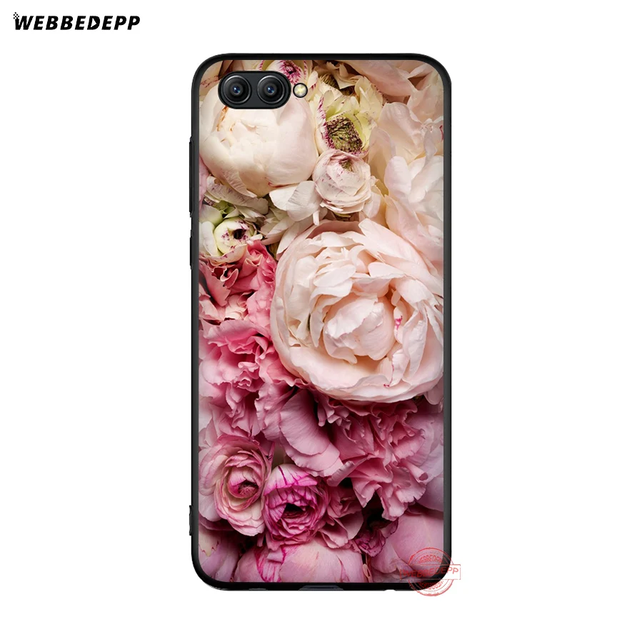 WEBBEDEPP пион Sunflowe Роза ромашки растения Цветок Мягкий чехол для Honor 20 10 9 9X 8 Lite 8C 8X 7X 7C