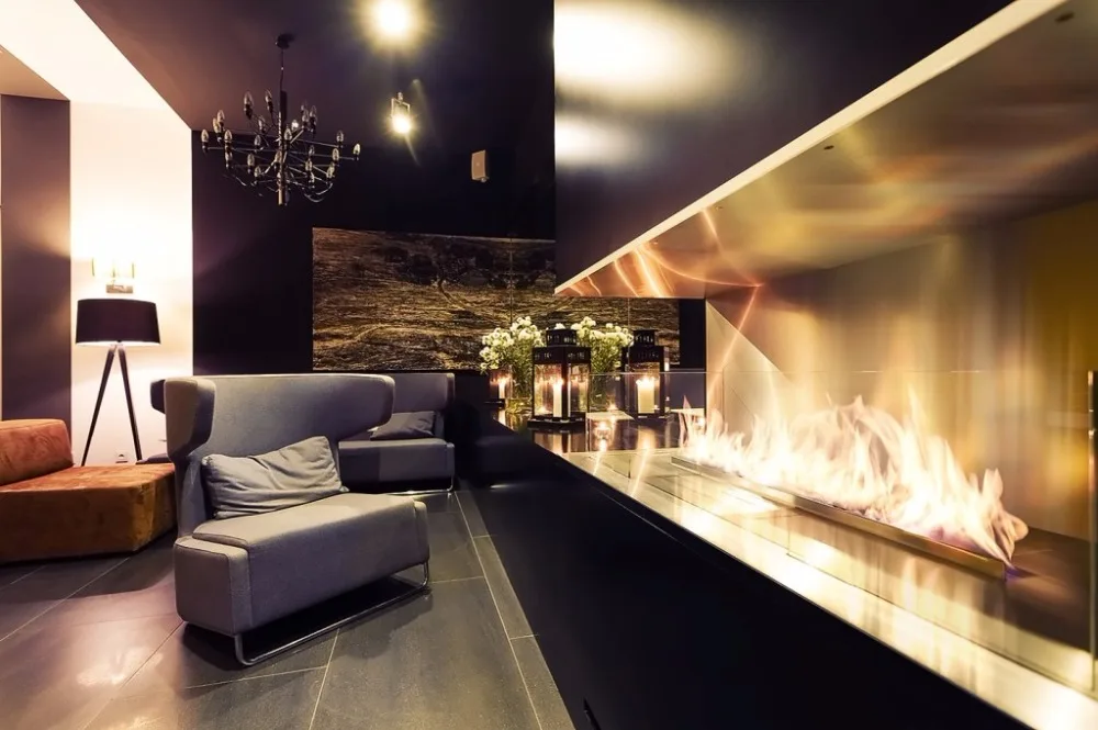 

on sale 48 inch built in remote control luxury home bio ethanol fireplace