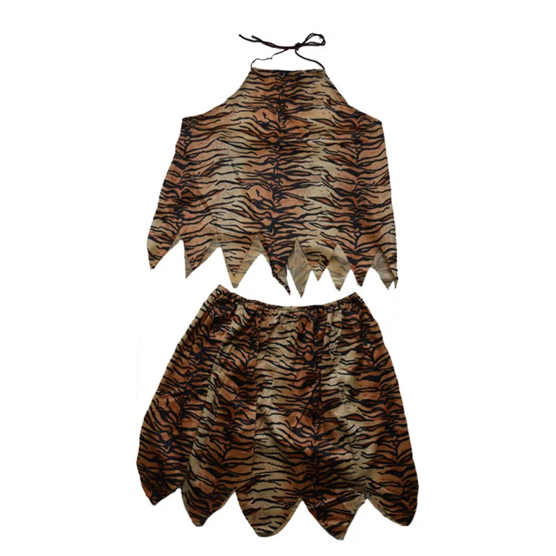 Women Sexy Tiger Print Primitive Society Savage Cosplay Costume For Adults Stage Performance Masquerade Party Halloween|cosplay costume|costumes for