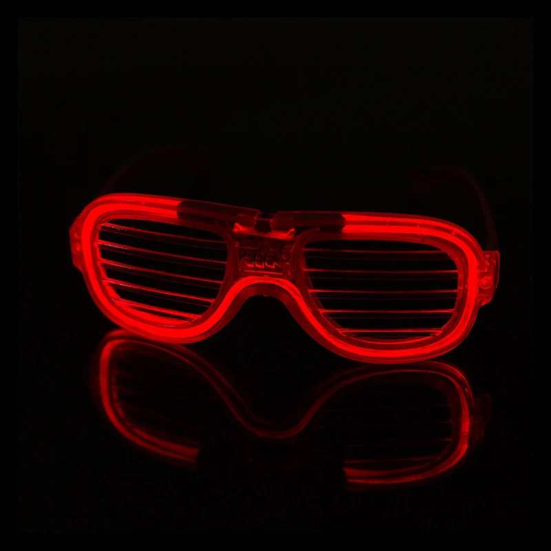 Fashion Neon LED Party Dressing Halloween Decorations Smart Remote Control Glasses Costumes DJ Bright EL Glow Rave | Дом и сад