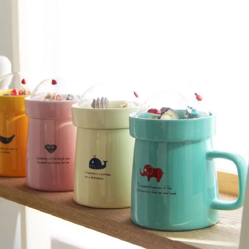 Кружка большой емкости креативная фарфоровая микро чашка с изображением пейзажа