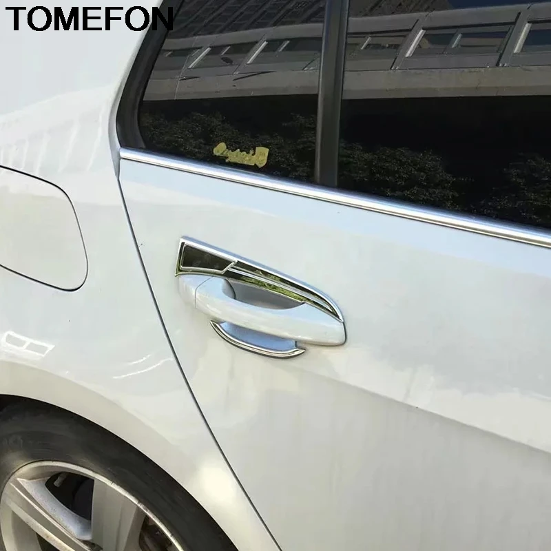 TOMEFON для Volkswagen Golf 7 MK7 2014 2015 2016 2017 2018 боковая дверная ручка крышка рамы чаши отделка