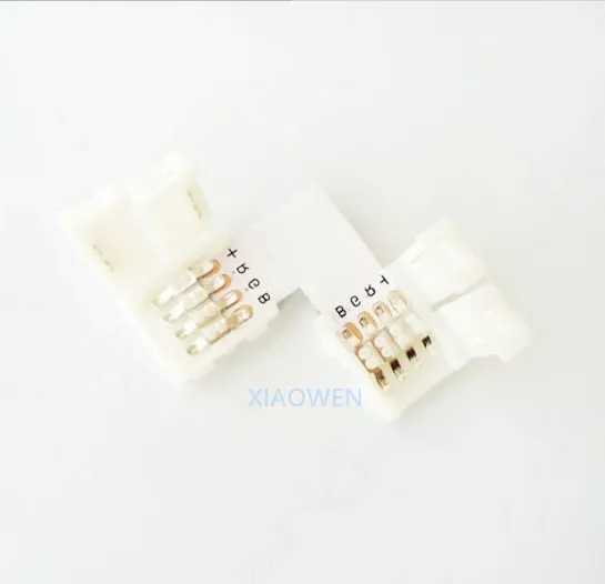 Светодиодные коннекторы RGB в форме L 6 шт./компл. 4 pin ширина ленты 10 мм 12 В 5050|rgb led