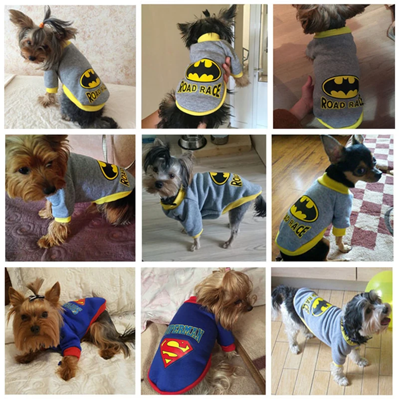 Новый милый питомец кошка собака Бэтмен traje terno filhote де cachorro roupas супергероя