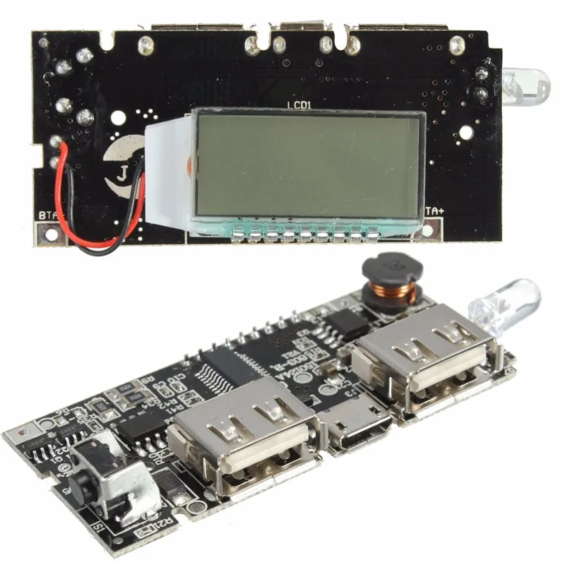 Dual USB 5V 1A 2.1A Mobile Power Bank 18650 Battery Charger PCB Power Module Accessories for Phone DIY LED LCD Module Board image 5