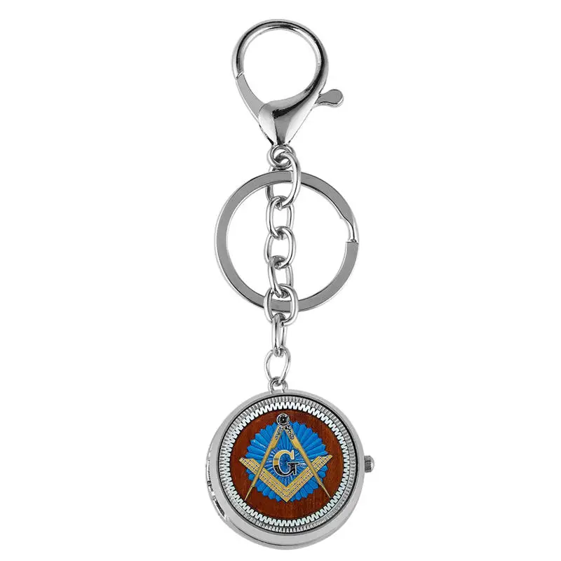 Ретро Freemason карманные часы "G" узор часы кварцевые цепи Лучшие подарки мужчины женщины брелок для ключей часы zakhorloge