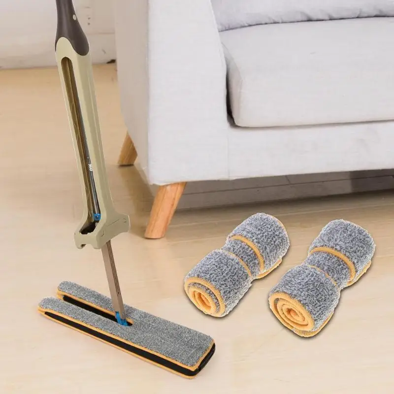 

Home Double-sided Flat Mop Squeegee Cleaning Cloth Head Floor Ceramic Tile Handle Mop Floor Cleaning Tool Dropshipping