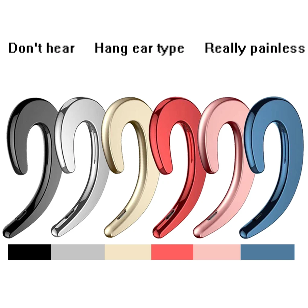 

Wireless Earphone Mini Bluetooth V4.1 Headphone No Pain No Earplugs Earbuds Ergonomic Ear-Hook Headset