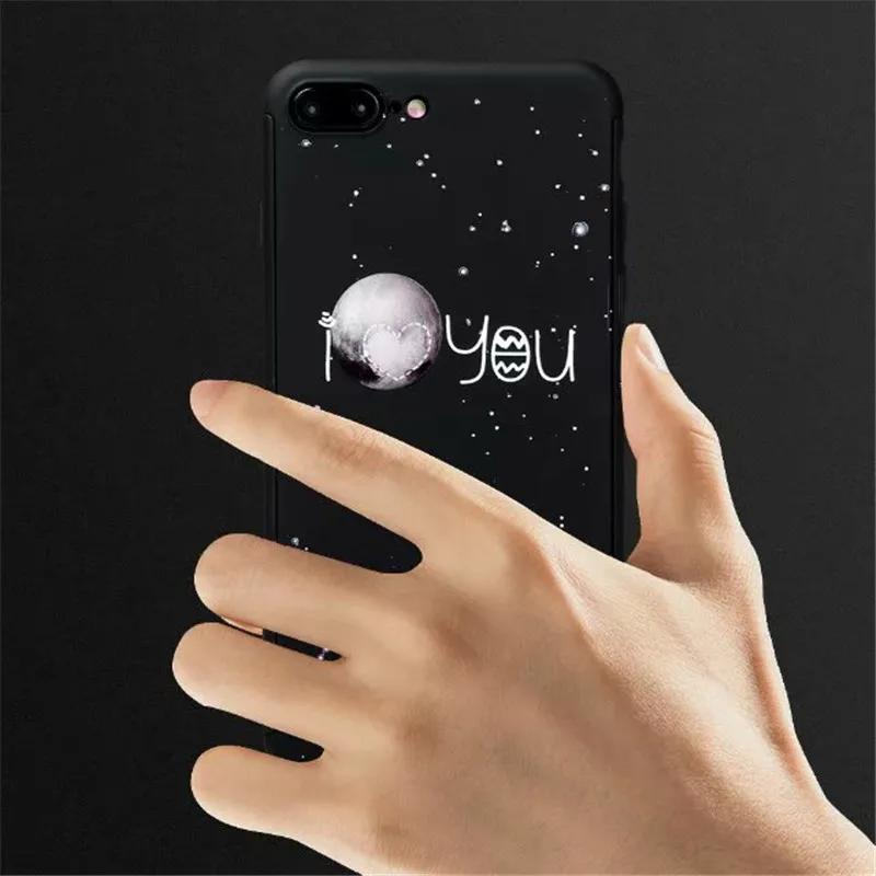 360 градусов полное покрытие Жесткий ПК чехол для iPhone 6 7 8 Plus мультфильм животное