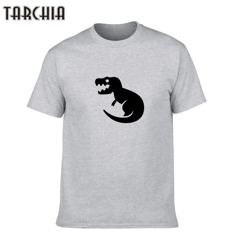 Мужская футболка TARCHIA 2021 с принтом летняя в стиле хип-хоп Харадзюку динозавром