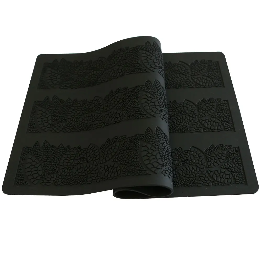 40*20 см силиконовый коврик для помадки сахарная форма цветочный узор формы тортов