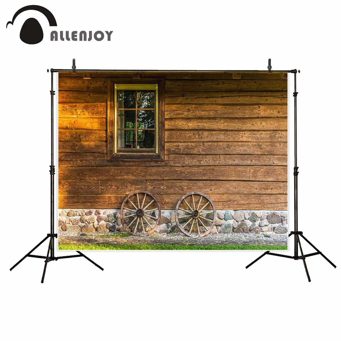 Студийный фон для фотосъемки Allenjoy с изображением коричневого дерева |