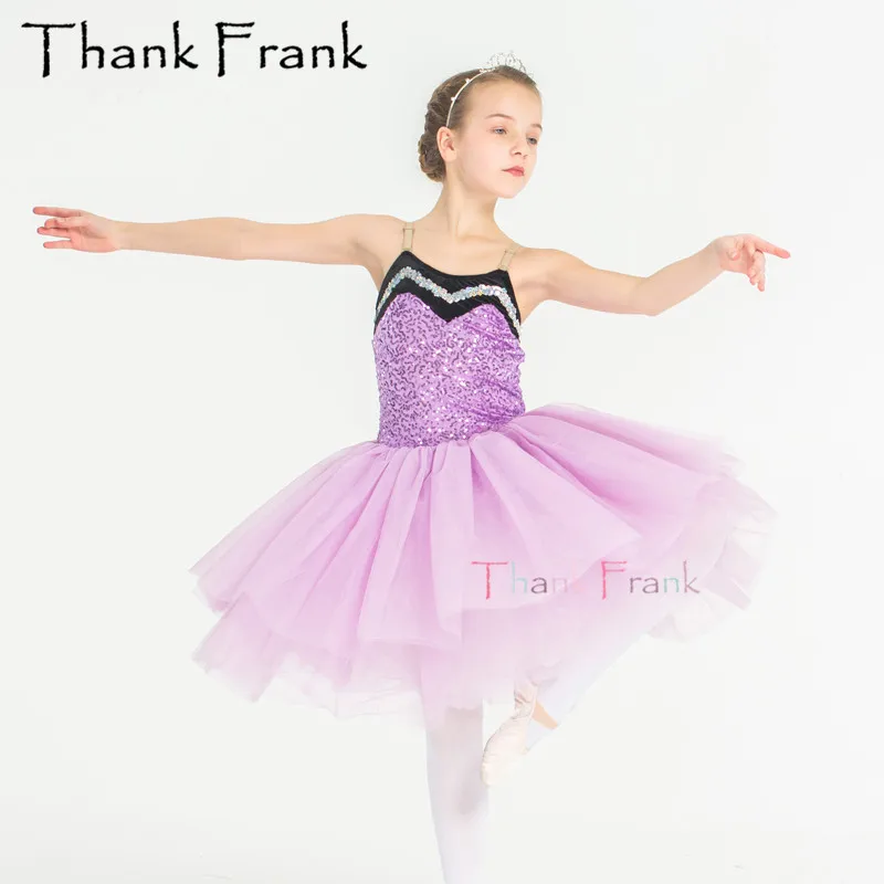 

Новинка, длинное балетное платье-пачка для девочек, женское профессиональное женское платье, летние фиолетовые милые платья принцессы