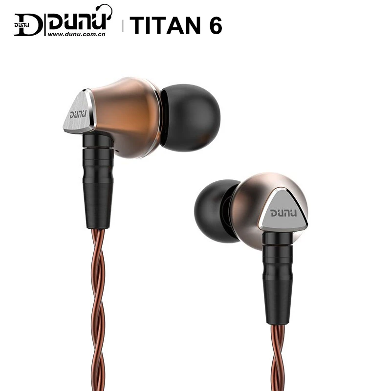 Динамический драйвер диафрагмы бериллия DUNU TITAN 6 T6 Hi Res 12 мм наушники вкладыши IEM