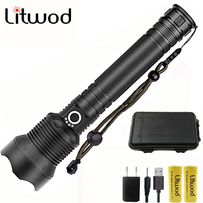 Litwod Z20 1282& 1287 CREE XHP70.2& XHP50 мощный вспышка светильник фонарь светильник использовать 18650& 26650 батарея фонарь кемпинг приключения