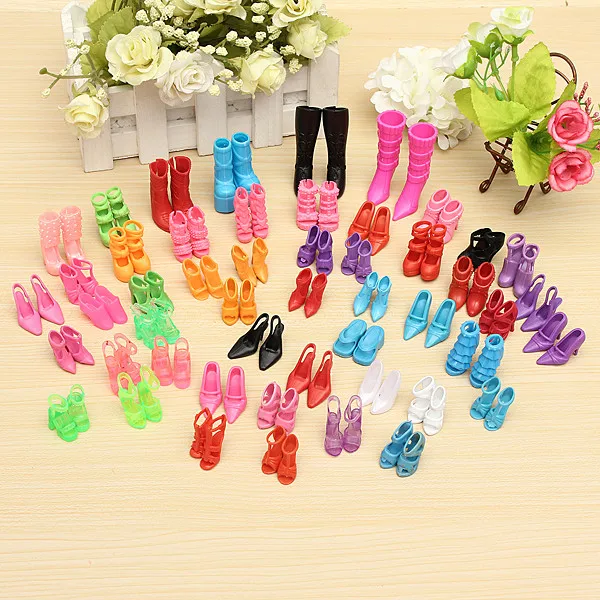 

Wholesale 60 Pairs Trendy Mix Assorted Doll Shoes Multiple Styles Heels Sandals For Dolls