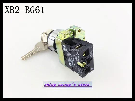 4 шт./лот XB2 BG61 2 Позиция 1 NO нормально открывается N/O переключатель с кнопкой сброс