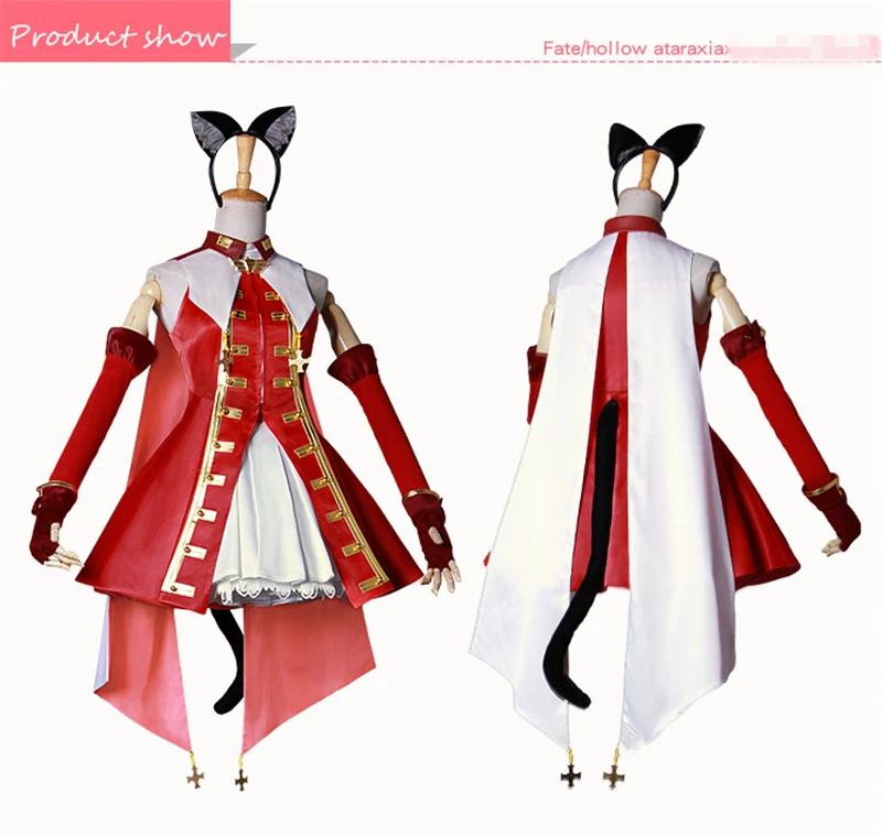 Косплей костюмы Fate/Hollow Ataraxia Tohsaka Rin игра Fate Рождественский костюм Униформа