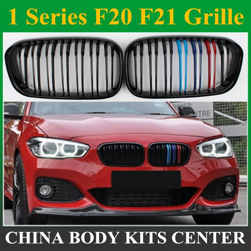 Передняя решетка бампера F20 LCI из углеродного волокна и АБС для BMW F21 120i 118i 118d 116i M135i