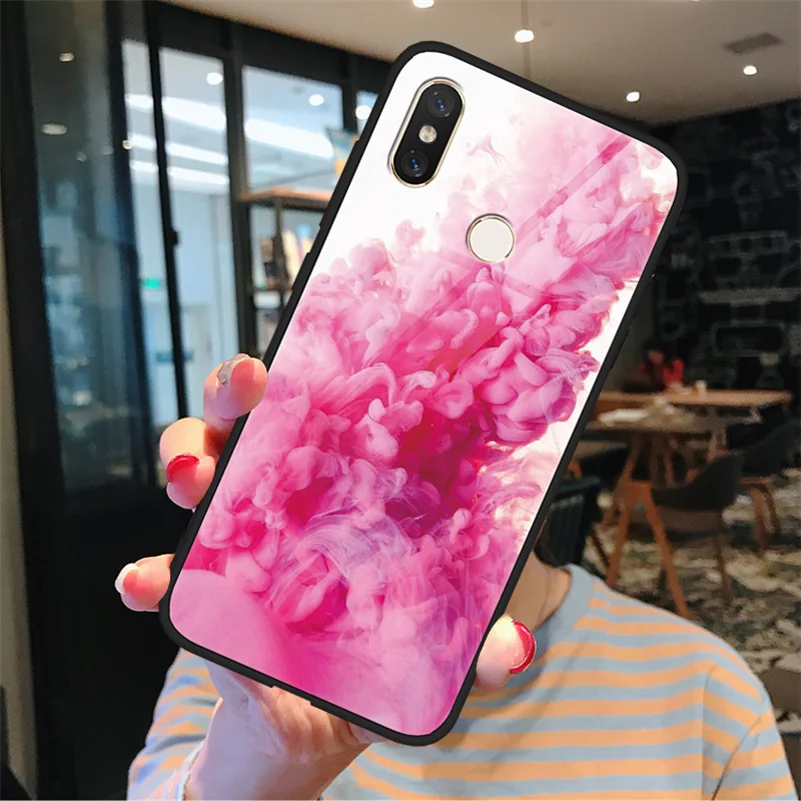 Чехол из закаленного стекла со звездным небом для Xiao mi Red mi 5 Plus 6A S2 Note 4X5 6 7 K20 Pro mi A2 6 8 SE Lite 9 Explorer 9T Pro F1 - Цвет: nifen