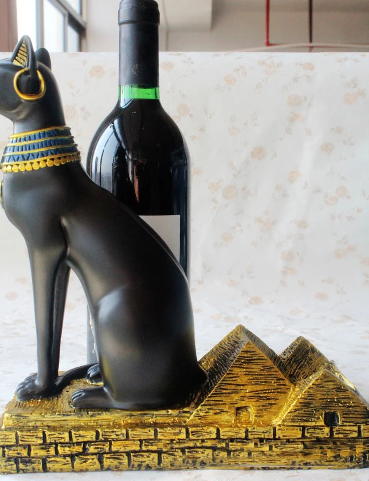 Изделия из смолы европейский стиль египетский кот Бог винный стеллаж модный