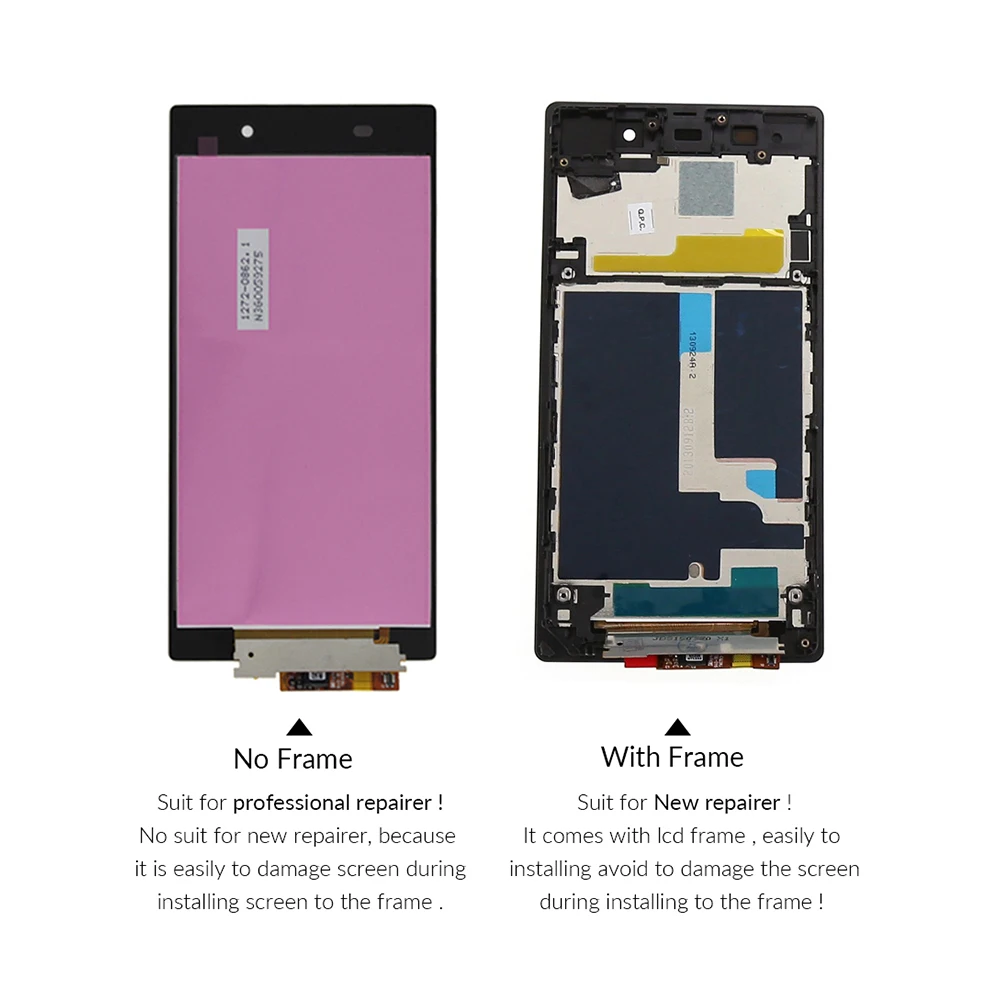 Класс AAA 5 0 &quotЖК дисплей для SONY Xperia Z1 ЖК кодирующий преобразователь сенсорного