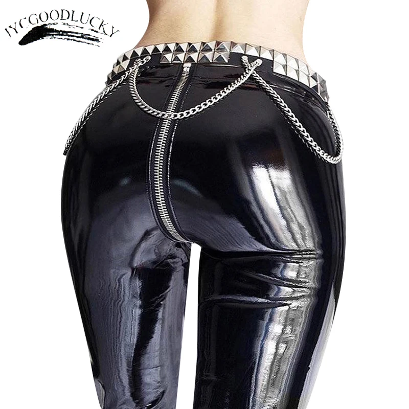 

Winter Velvet Trousers for women PU Women's Pants Long Calca Feminina Sexy Back Zipper Pants Women Trousers Pantalon Femme