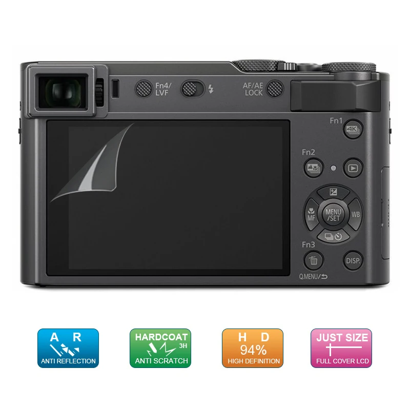Защитная пленка для ЖК-экрана, 6 шт., 3 упаковки, для цифровой камеры Panasonic Lumix DMC ZS200, ZS220, TZ200, TZ220, TX2