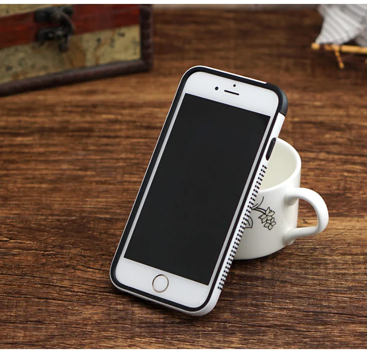 Для iphone 7 7plus бампер, Walnutt цвет шок силиконовый+ ТПУ бампер рамка для Apple iphone 6 6 S/6 6S plus/5S SE анти-скольжения