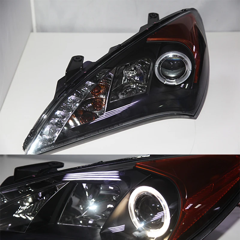 Для HYUNDAI Rohens Genesis Coupe светодиодный ная фара ангельские глазки 2009 20102011 2012 года фары