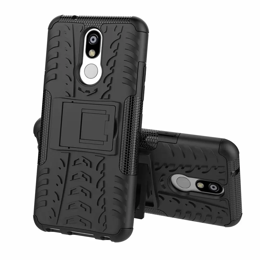 Чехол-подставка для LG K40 двухслойный противоударный твердый силиконовый чехол K 40