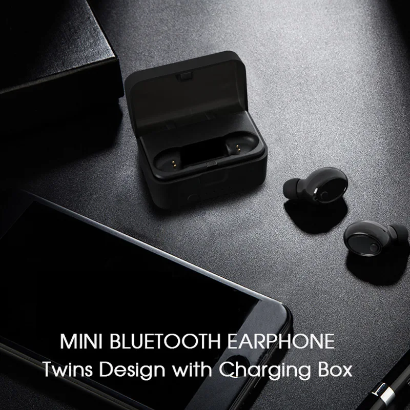 Mini Dual TWS True Bluetooth беспроводные наушники для iphone Samsung Xiaomi стерео музыкальные