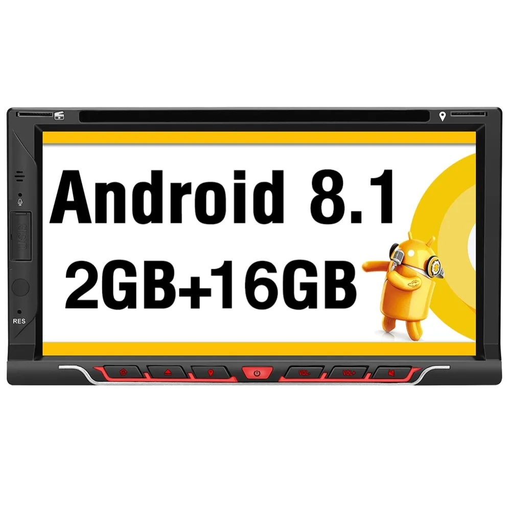 Тыква автомобильный мультимедийный плеер 2 Din 7 &quotAndroid 8 1 универсальный Радио dvd GPS