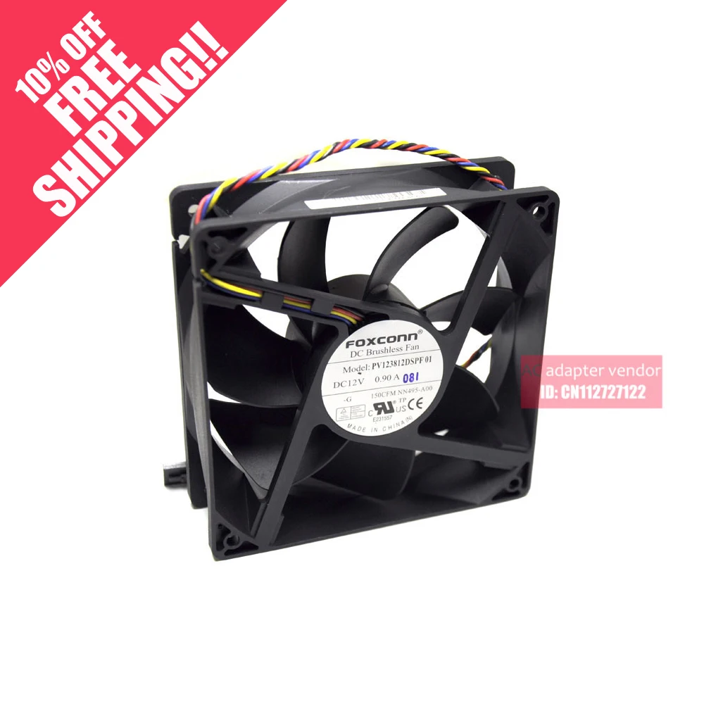 FOXCONN Foxconn 12 см PV123812DSPF 01 для вентилятор Dell NN495 A00|pv123812dspf 01|foxconn fan12cm fan |