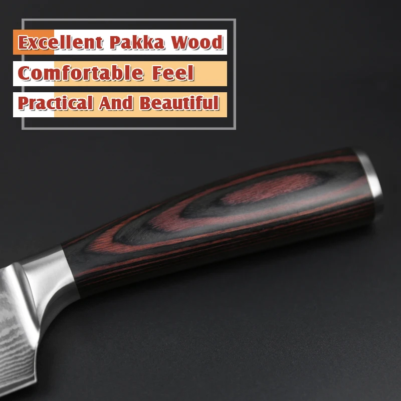 XINZUO 7 ''дюймовый Santoku Ножи Японии 67 Слои Дамаск Сталь VG10 Кухня ножей шеф-повара