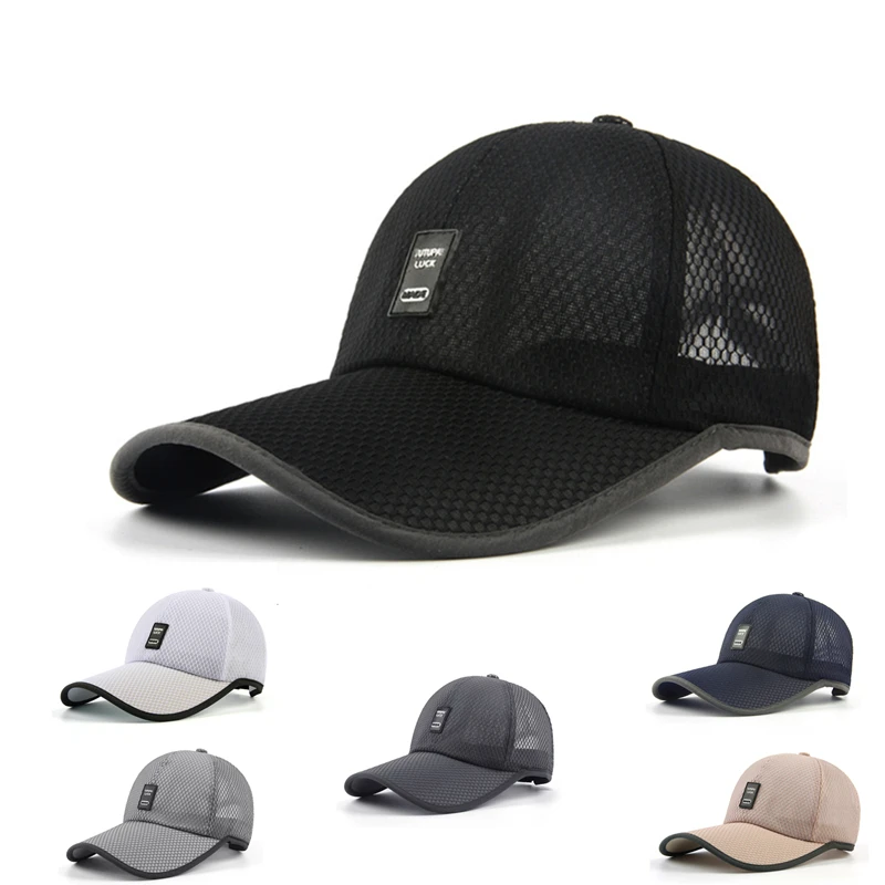 Новая мода унисекс спортивные открытый Кепки длинный козырек Рыбалка