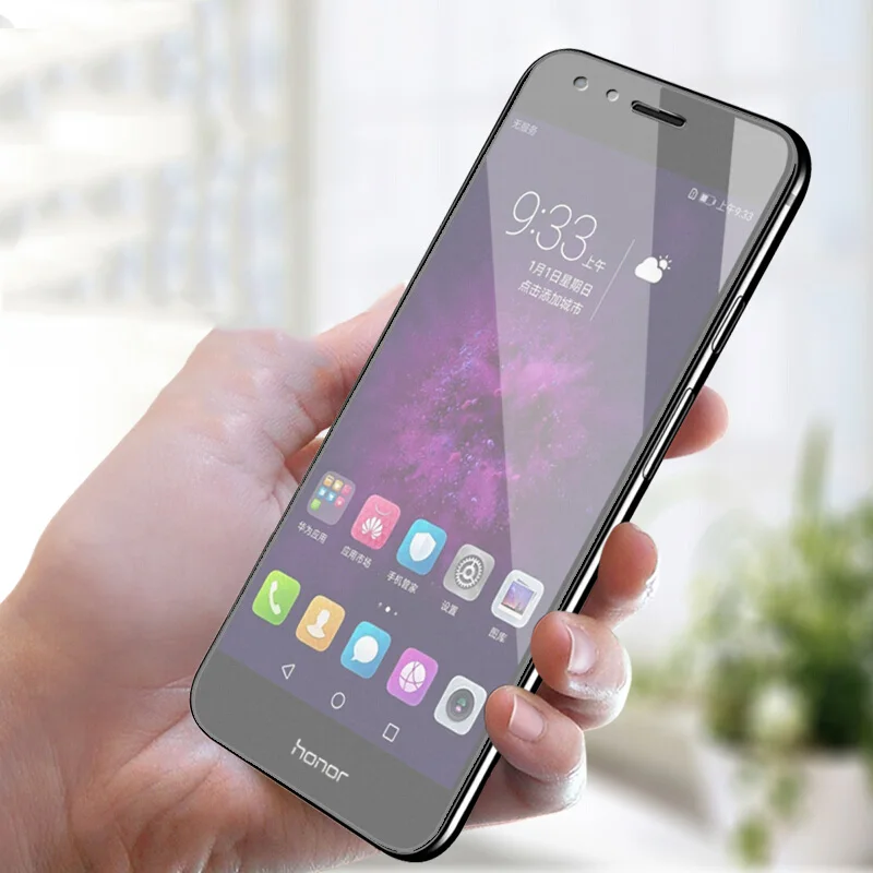 New Model 2.5D Full Cover 9H Matte Tempered Glass For Huawei Honor 8 P8 9 9i P9 Lite 10 V9 8X 2017 Play 7 Screen Protector Film | Мобильные