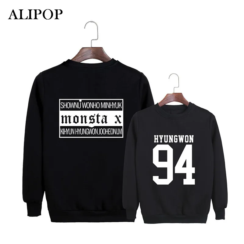 Kpop Korean Fashion Monsta X Japanese Concert Album CLAN PART.2 GUILTY Cotton Hoodies Clothes Pullovers Sweatshirts PT369 | Женская