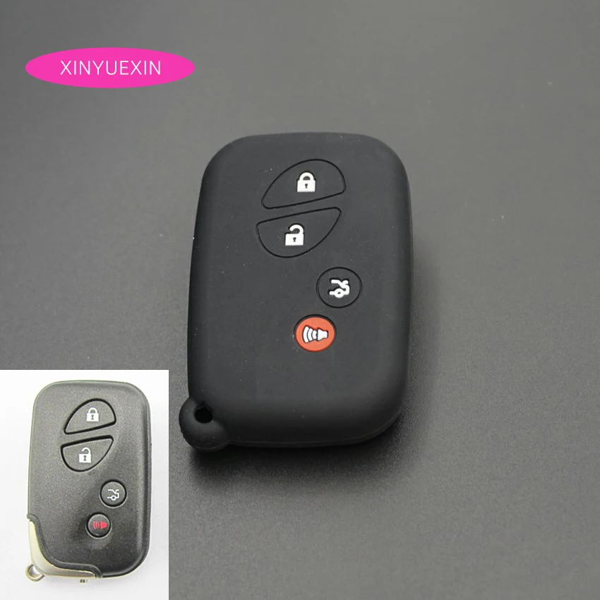 Xinyuexin силиконовый чехол для ключей от машины набор крышек LEXUS RX LX GX Smart Remote KeyLess Enter