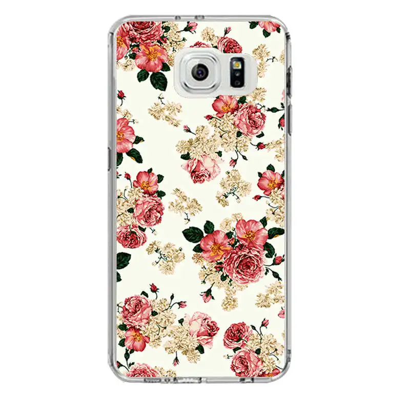 ТПУ мягкий чехол для телефона samsung S8 s6 s7 edge s4 s5 s3 C5 C9 note3 note4 note5 с красочным